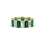 Load image into Gallery viewer, 6 Carat Diamond Emerald Cut Eternity Band