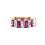 Load image into Gallery viewer, 6 Carat Diamond Emerald Cut Eternity Band