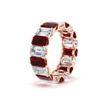Load image into Gallery viewer, 6 Carat Diamond Emerald Cut Eternity Band