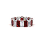 Load image into Gallery viewer, 6 Carat Diamond Emerald Cut Eternity Band