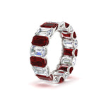 Load image into Gallery viewer, 6 Carat Diamond Emerald Cut Eternity Band