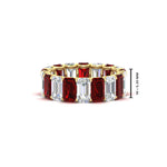 Load image into Gallery viewer, 6 Carat Diamond Emerald Cut Eternity Band