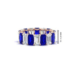 Load image into Gallery viewer, 6 Carat Diamond Emerald Cut Eternity Band