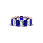 Load image into Gallery viewer, 6 Carat Diamond Emerald Cut Eternity Band