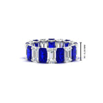 Load image into Gallery viewer, 6 Carat Diamond Emerald Cut Eternity Band