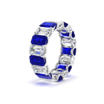Load image into Gallery viewer, 6 Carat Diamond Emerald Cut Eternity Band