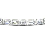Load image into Gallery viewer, 6 Carat Emerald Cut Bezel Tennis Diamond Bracelet