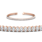 Load image into Gallery viewer, 6-carat-oval-shape-diamond-tennis-bracelet