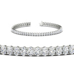 Load image into Gallery viewer, 6 Carat Oval Shape Diamond Tennis Bracelet