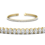 Load image into Gallery viewer, 6 Carat Oval Shape Diamond Tennis Bracelet