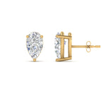 Load image into Gallery viewer, Diamond Pear Cut 3 Prong Earring
