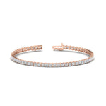 Load image into Gallery viewer, 6-carat-princess-cut-diamond-tennis-eternity-bracelet