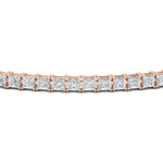 Load image into Gallery viewer, 6-carat-princess-cut-diamond-tennis-eternity-bracelet