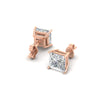 Load image into Gallery viewer, 6-carat-princess-cut-stud-earring-in-rose-gold-FDEAR10411PRANGLE3-6.00CT-NL-RG.jpg?v=1763113297