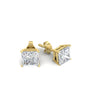 Load image into Gallery viewer, 6-carat-princess-cut-stud-earring-in-yellow-gold-FDEAR10411PRANGLE4-6.00CT-NL-YG.jpg?v=1763113297