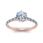 Load image into Gallery viewer, 6 Claw Prong Simple Round Diamond Ring