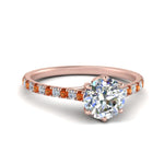 Load image into Gallery viewer, 6 Claw Prong Simple Round Diamond Ring