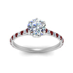 Load image into Gallery viewer, 6 Claw Prong Simple Round Diamond Ring