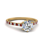 Load image into Gallery viewer, 6 Claw Prong Simple Round Diamond Ring