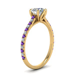 Load image into Gallery viewer, 6 Claw Prong Simple Round Diamond Ring
