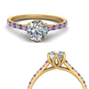 Load image into Gallery viewer, 6 Claw Prong Simple Round Diamond Ring