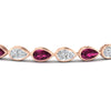 Load image into Gallery viewer, 6.50-carat-classic-teardrop-link-east-west-pink-sapphire-bracelet-in-rose-gold-FDBRCPE10581GSADRPIANGLE5-6.50CT-NL-RG.jpg?v=1776850743
