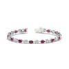 Load image into Gallery viewer, 6.50-carat-classic-teardrop-link-east-west-pink-sapphire-bracelet-in-white-gold-FDBRCPE10581GSADRPI-6.50CT-NL-WG.jpg?v=1776850743