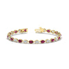 Load image into Gallery viewer, 6.50-carat-classic-teardrop-link-east-west-pink-sapphire-bracelet-in-yellow-gold-FDBRCPE10581GSADRPI-6.50CT-NL-YG.jpg?v=1776850743