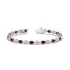 Load image into Gallery viewer, 6.50-carat-classic-teardrop-link-east-west-ruby-bracelet-in-white-gold-FDBRCPE10581GRUDR-6.50CT-NL-WG.jpg?v=1776850916