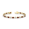Load image into Gallery viewer, 6.50-carat-classic-teardrop-link-east-west-ruby-bracelet-in-yellow-gold-FDBRCPE10581GRUDR-6.50CT-NL-YG.jpg?v=1776850916