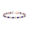 Load image into Gallery viewer, 6.50-carat-classic-teardrop-link-east-west-sapphire-bracelet-in-rose-gold-FDBRCPE10581GSABL-6.50CT-NL-RG-hw.jpg?v=1776850622
