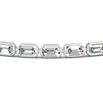 Load image into Gallery viewer, 7.50 Carat Emerald Cut Diamond Bezel Tennis Bracelet
