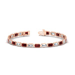 Load image into Gallery viewer, 7-50-carat-emerald-cut-diamond-bezel-tennis-bracelet