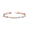 Load image into Gallery viewer, 7-60-ct-bezel-tennis-bracelet-heart-shaped-diamond-in-rose-gold-fdbrc10581htangle2-7-60-ct-nl-rg