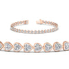 Load image into Gallery viewer, 7-60-ct-bezel-tennis-bracelet-heart-shaped-diamond-in-rose-gold-fdbrc10581htangle2-7-60-ct-nl-rg