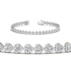 Load image into Gallery viewer, 7-60-ct-bezel-tennis-bracelet-heart-shaped-diamond-in-white-gold-fdbrc10581htangle2-7-60-ct-nl-wg