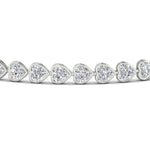 Load image into Gallery viewer, 7-60-ct-bezel-tennis-bracelet-heart-shaped-diamond-in-white-gold-fdbrc10581htangle2-7-60-ct-nl-wg