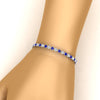 Load image into Gallery viewer, 7-60-ct-bezel-tennis-bracelet-heart-shaped-diamond-with-sapphire-in-white-gold-fdbrc10581htgsablangle2-7-60-ct-nl-wg