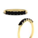 Load image into Gallery viewer, 7-black-diamond-princess-cut-1-ct-wedding-band-in-yellow-gold-fdwb179prgblackangle3-1.00ct-nl-yg.jpg