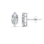 Load image into Gallery viewer, Marquise Diamond 6 Prong Stud Earrings