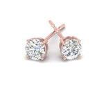 Load image into Gallery viewer, 7-carat-basket-round-stud-earring-in-rose-gold-FDEAR10411RO7CT-ANGLE1-NL-RG.jpg?v=1763122403