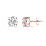 Load image into Gallery viewer, 7-carat-basket-round-stud-earring-in-rose-gold-FDEAR10411RO7CT-NL-RG.jpg?v=1763122403