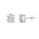 Load image into Gallery viewer, 7-carat-basket-round-stud-earring-in-white-gold-FDEAR10411RO7CT-NL-WG.jpg?v=1763122403