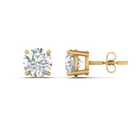 Load image into Gallery viewer, 7-carat-basket-round-stud-earring-in-yellow-gold-FDEAR10411RO7CT-NL-YG.jpg?v=1763122403