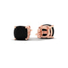 Load image into Gallery viewer, 7-carat-cushion-cut-black-diamond-basket-stud-earring-in-rose-gold-fdear10411cugblackangle4-7.00ct-nl-rg.jpg