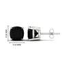 Load image into Gallery viewer, 7-carat-cushion-cut-black-diamond-basket-stud-earring-in-white-gold-fdear10411cugblackangle2-7.00ct-nl-wg-hw.jpg