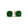 Load image into Gallery viewer, 7-carat-cushion-cut-emerald-basket-stud-earring-in-rose-gold-fdear10411cugemgrangle1-7.00ct-nl-rg.jpg