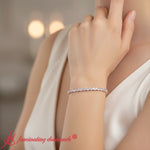 Load image into Gallery viewer, 7-carat-pear-cut-diamond-tennis-bracelet-fdbrc10451pe-7.00ct-model