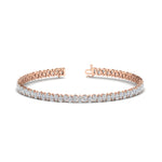 Load image into Gallery viewer, 7-ct-pear-shape-diamond-tennis-bracelet-in-rose-gold-FDBRC10451PE-7.00CT-NL-RG