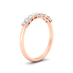 Load image into Gallery viewer, 7-diamond-princess-cut-1-ct-wedding-band-in-rose-gold-fdwb179prangle2-1.00ct-nl-rg.jpg